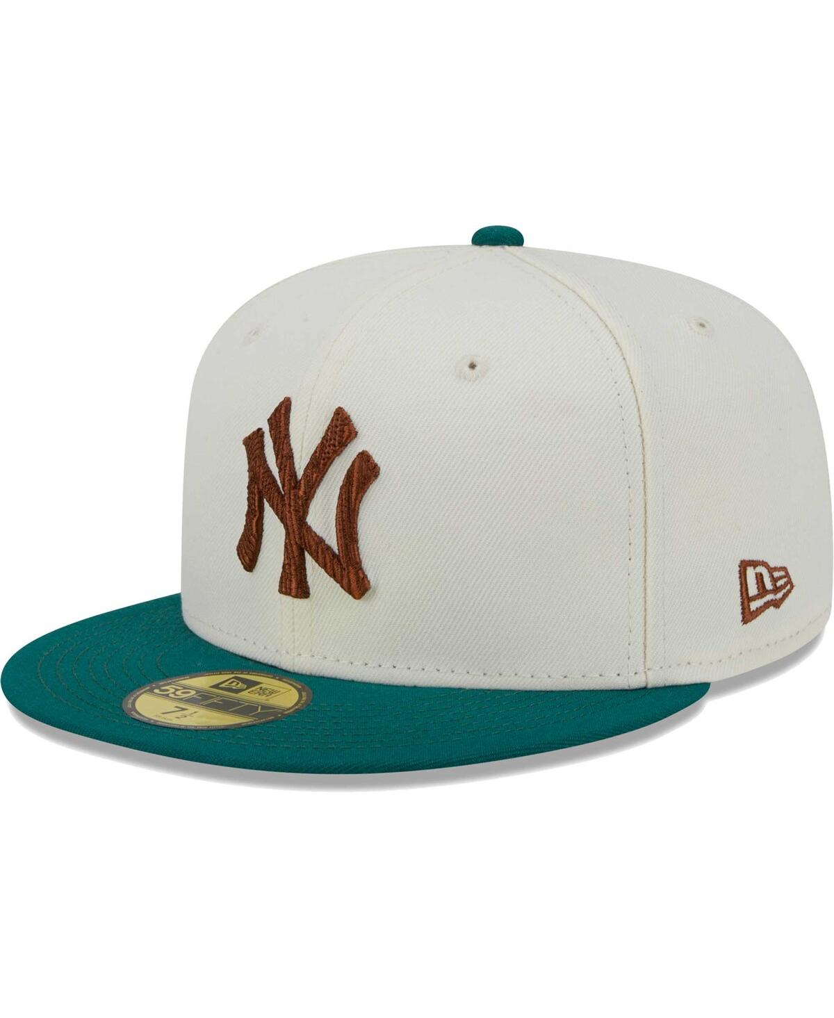 Men's New EraNew York Yankees Cooperstown Collection Camp 59FIFTY Fitted Hat - White