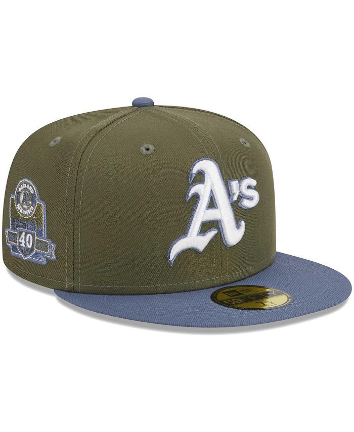 Men's New Era Gray/ Oakland Athletics Navy Undervisor 59FIFTY Fitted Hat