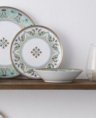 Serene Garden 12-Piece Dinnerware Set, Service For 4