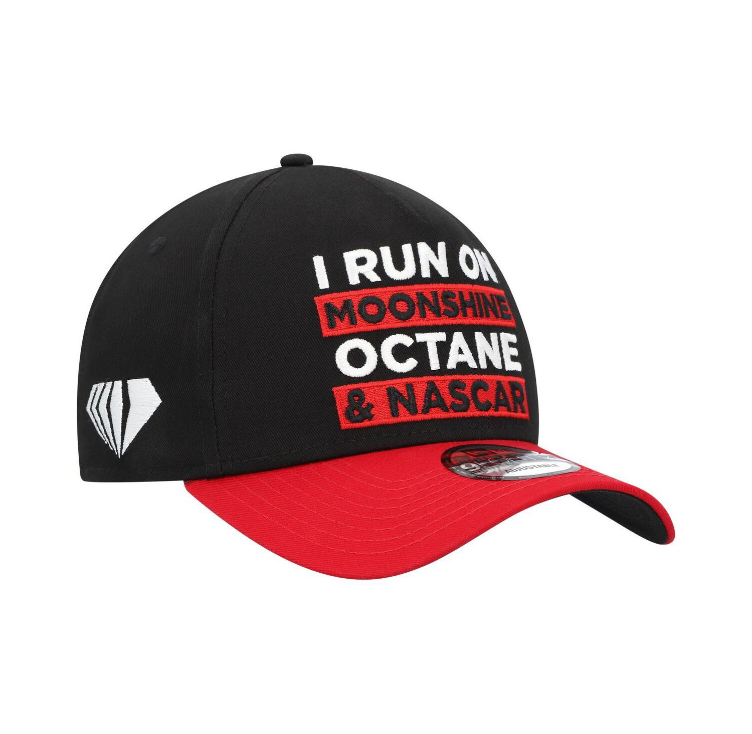 Men's Black, Scarlet NASCAR 9FORTY A-Frame Trucker Snapback Hat