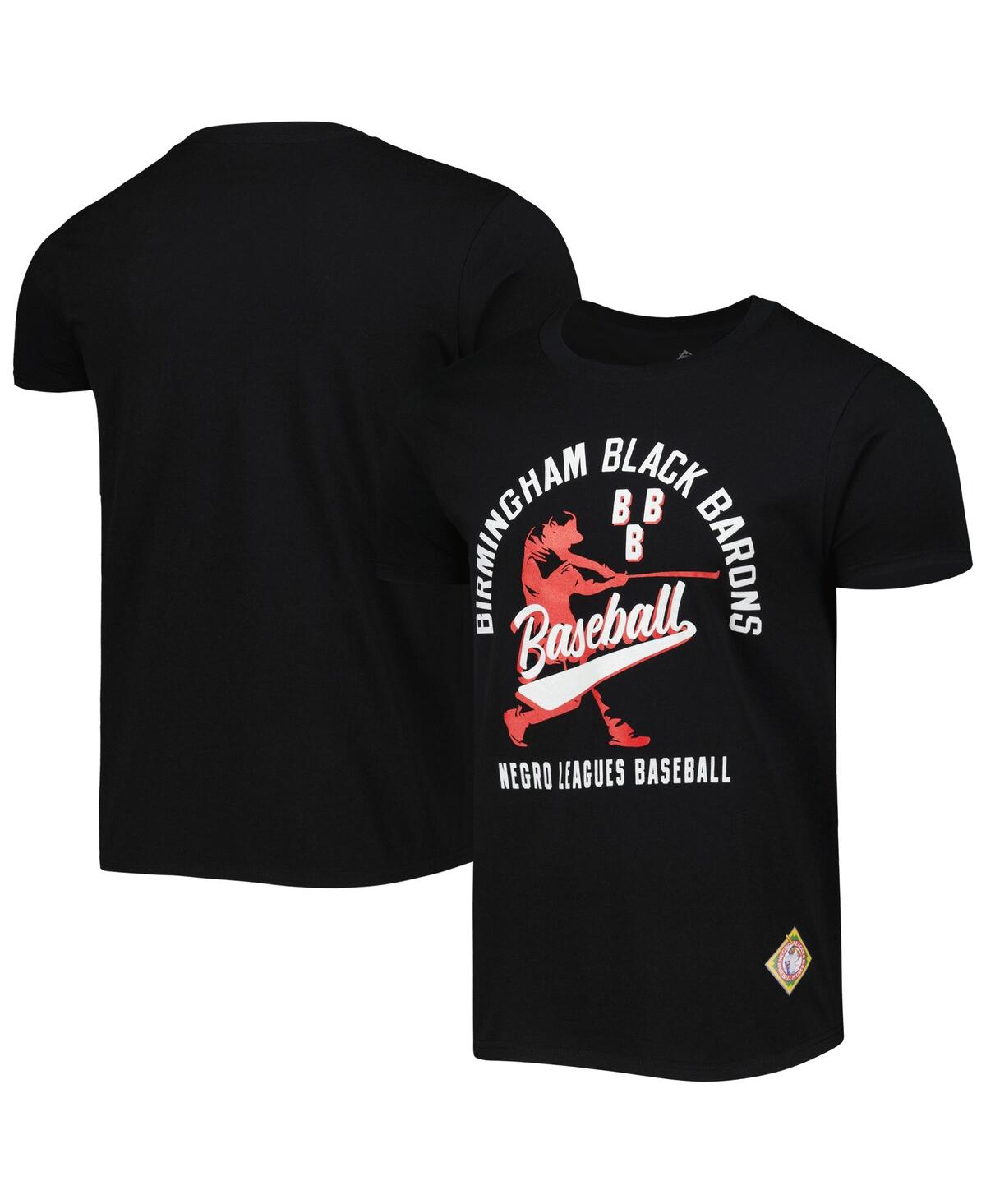 Shop Stitches Men's  Black Birmingham Black Barons Soft Style T-shirt
