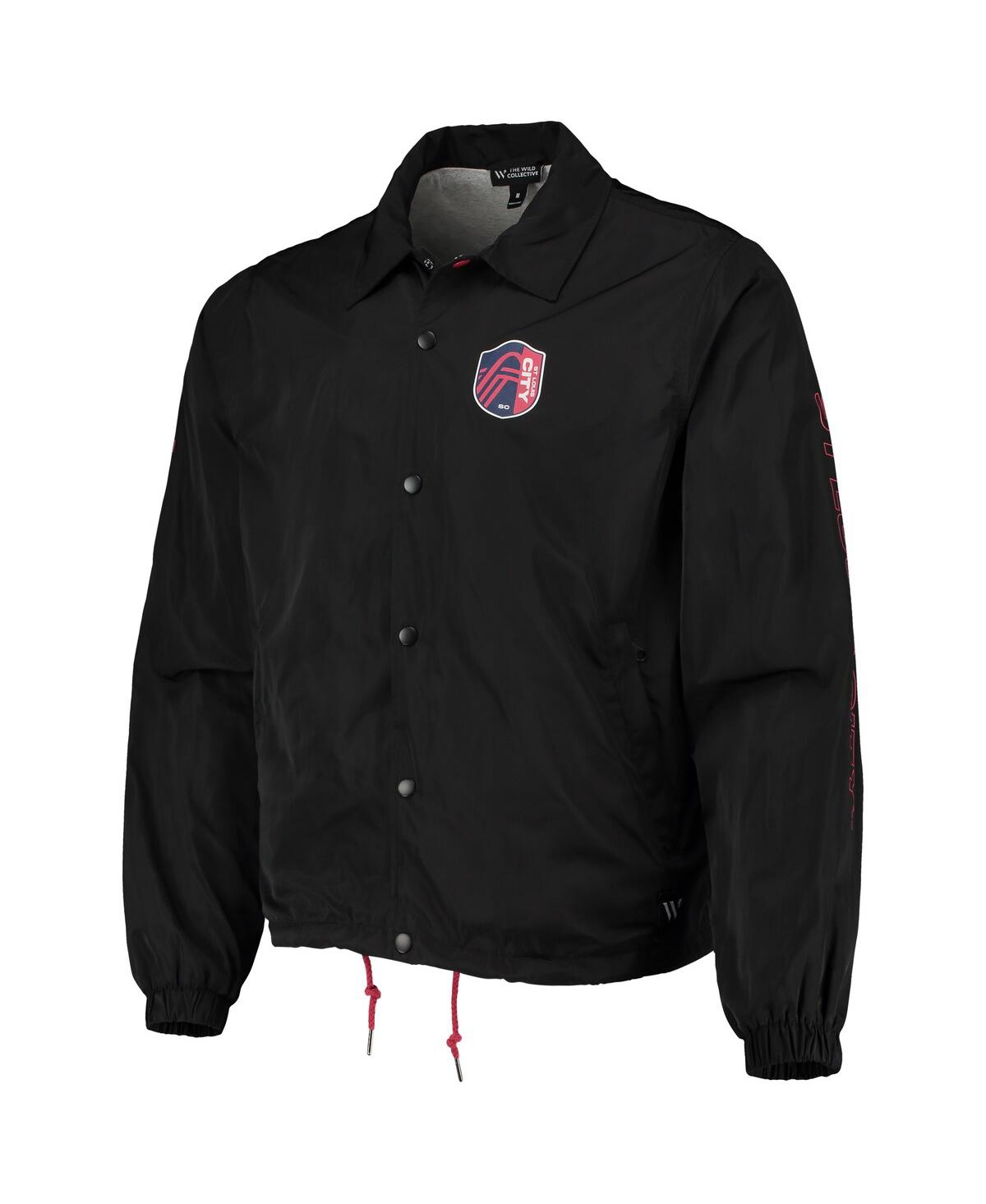 Shop The Wild Collective Men's  Black St. Louis City Sc Coaches Full-snap Jacket