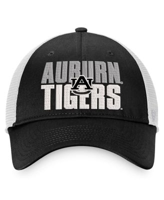 Men's Black, White Auburn Tigers Stockpile Trucker Snapback Hat
