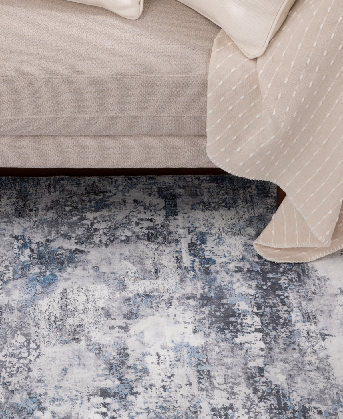 Trisha Yearwood Home Belmont Lonnie 3'3" X 5'3" Area Rug In Gray,blue