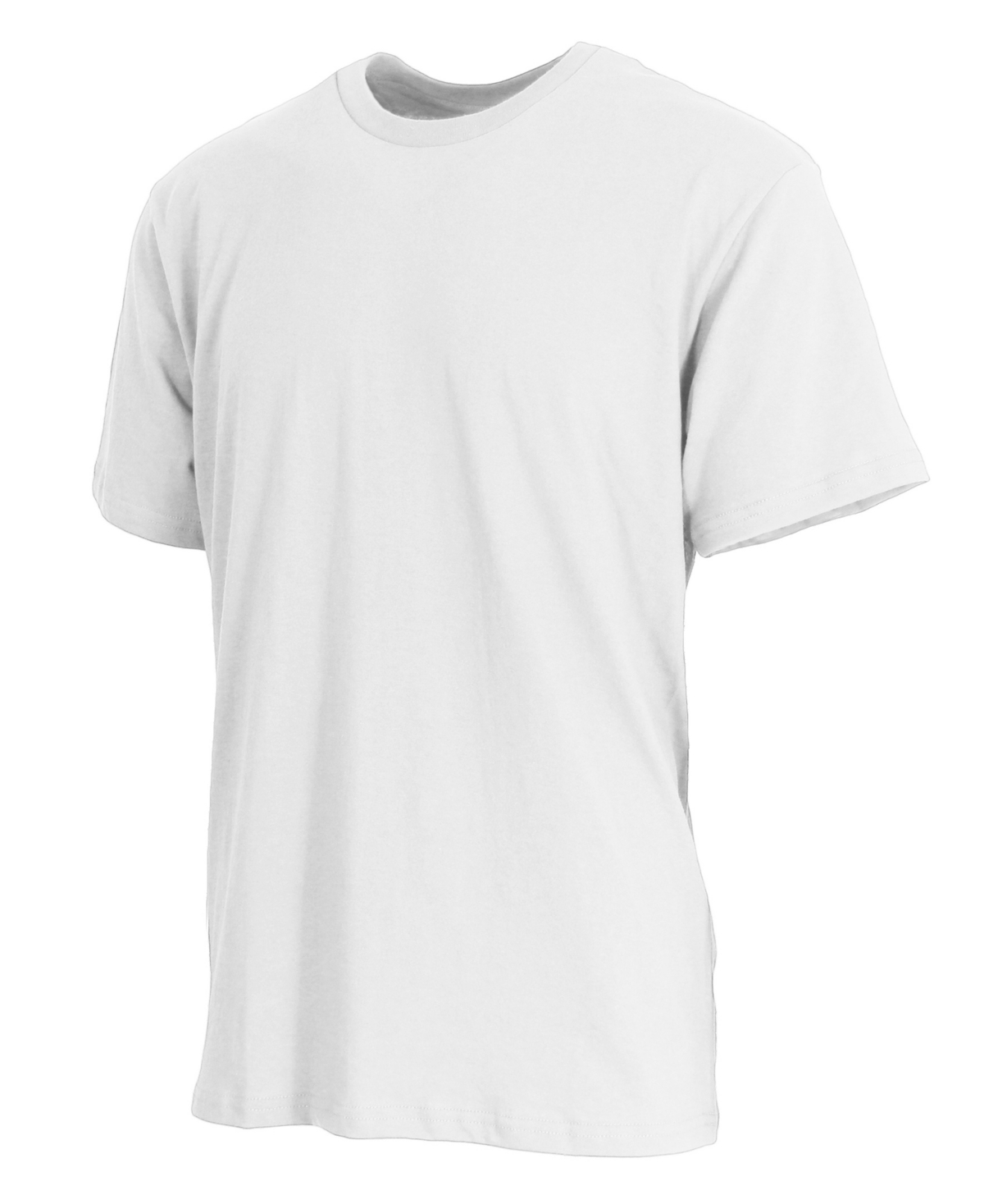 Blue Ice Men's Short Sleeve Crew Neck Classic T-shirt In White