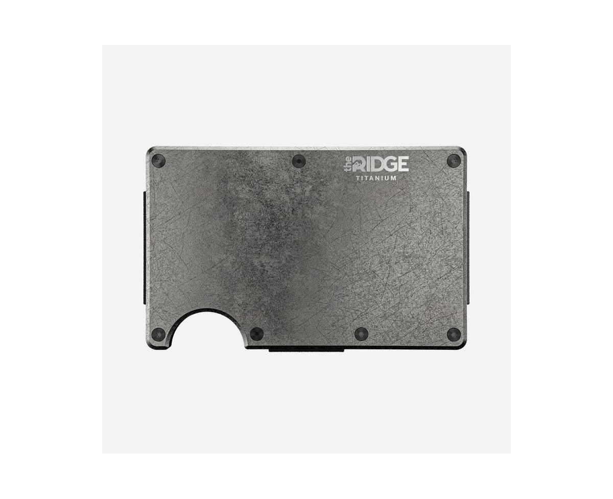 Men's Titanium Stonewashed: Money Clip Wallet - Stonewashed