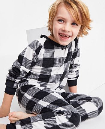 Family Pajamas Matching Toddler, Little & Big Kids 1-Pc. White Check  Printed Family Pajamas - Macy's