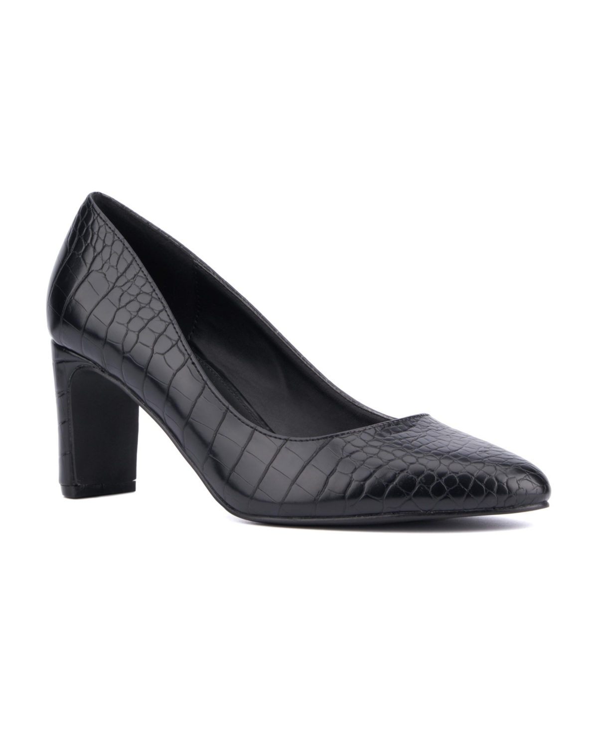 Women's Hope Pump Heel -Wide Width - Wine croc