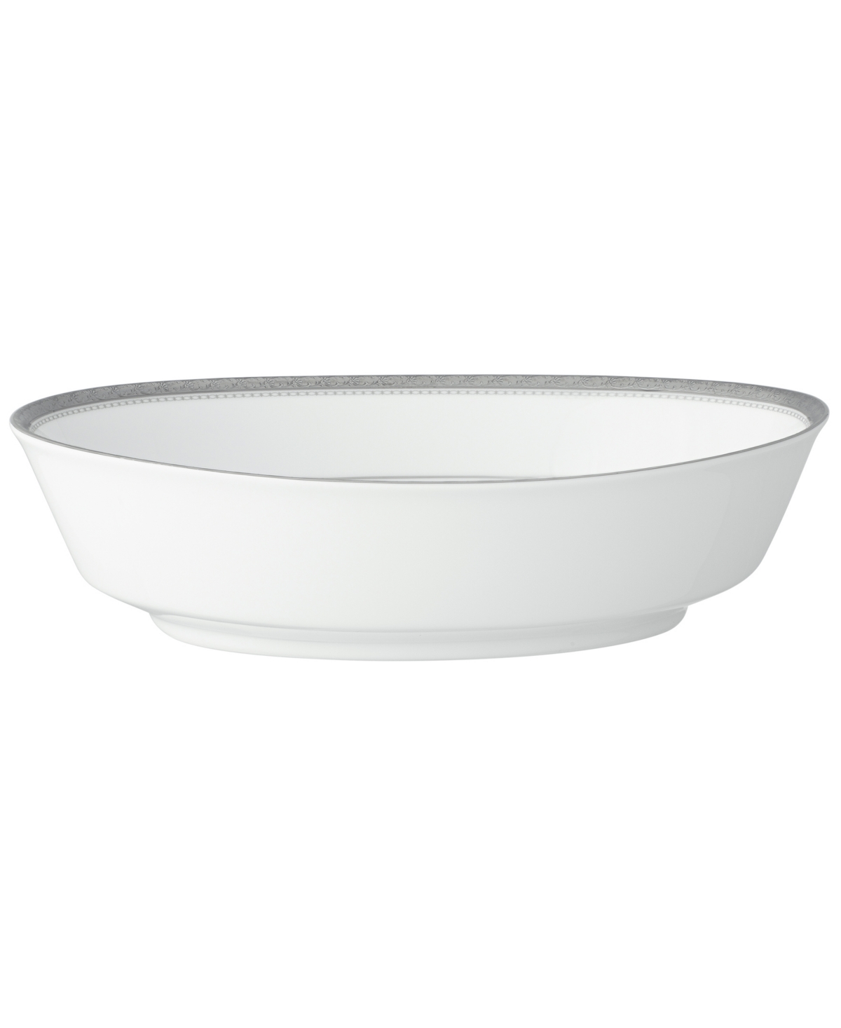 Noritake Charlotta Platinum Oval Vegetable Bowl, 32 oz In White