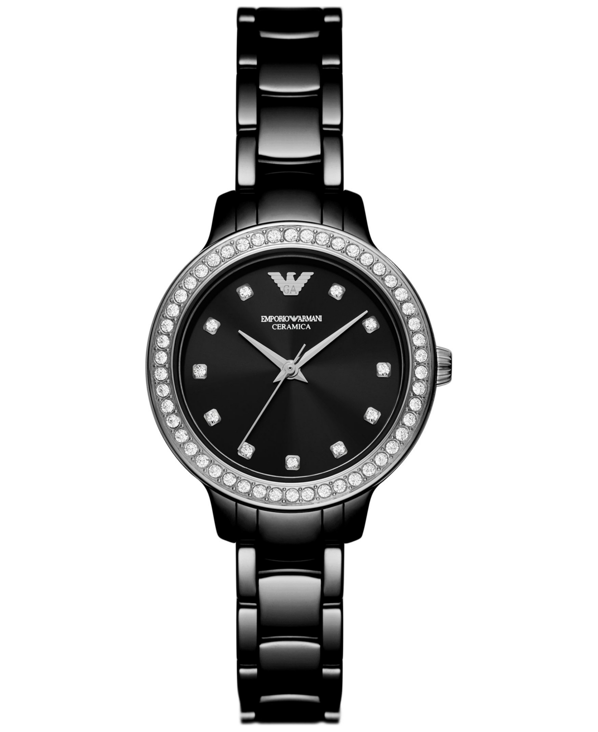 Women's Black Ceramic Bracelet Watch 32mm - Black