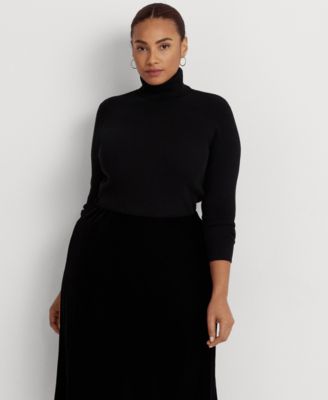 Plus size ribbed turtleneck sweater hotsell