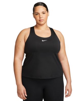 Nike Women s Swoosh Medium Support Padded Sports Bra Tank Top Plus Size in Black Size 3X DV9899 010