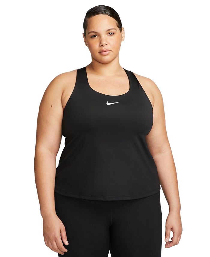 Nike Plus Size Active Medium-Support Padded Sports Bra Tank Top - Macy's