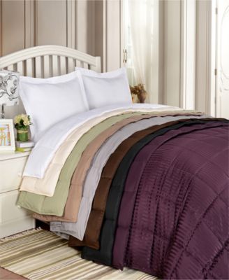 Superior All Season Reversible Down Alternative Blanket Collection Bedding In Black