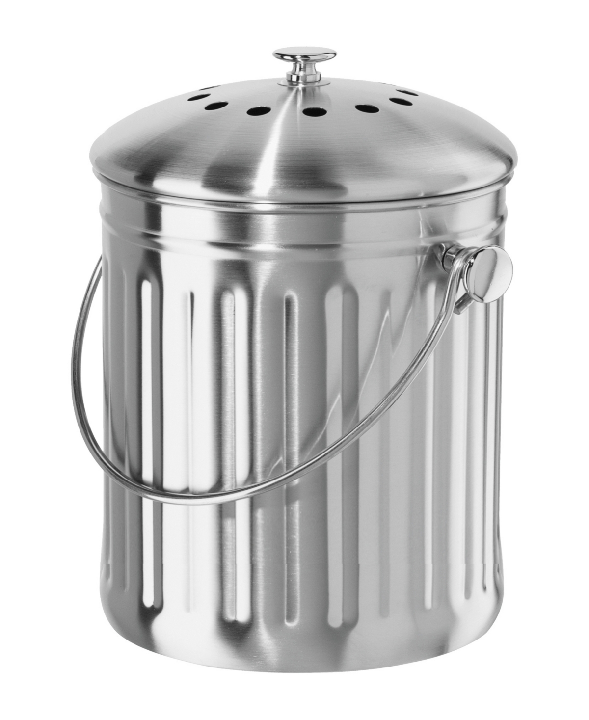 Oggi 3.8 Litre Countertop Compost Pail In Stainless Steel