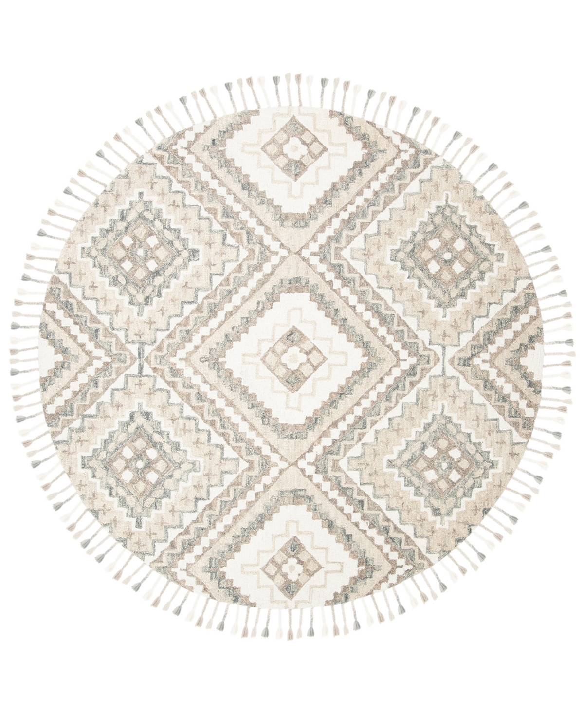 Safavieh Aurora APN250 7' x 7' Round Area Rug - Taupe