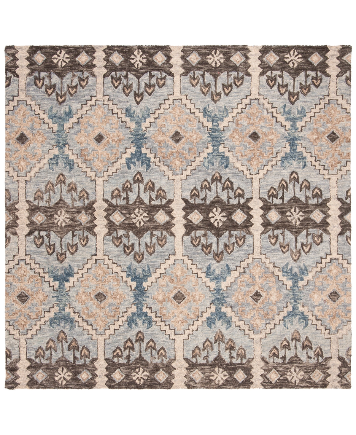 Safavieh Aurora APN512 9' x 9' Square Area Rug - Mist, Cream