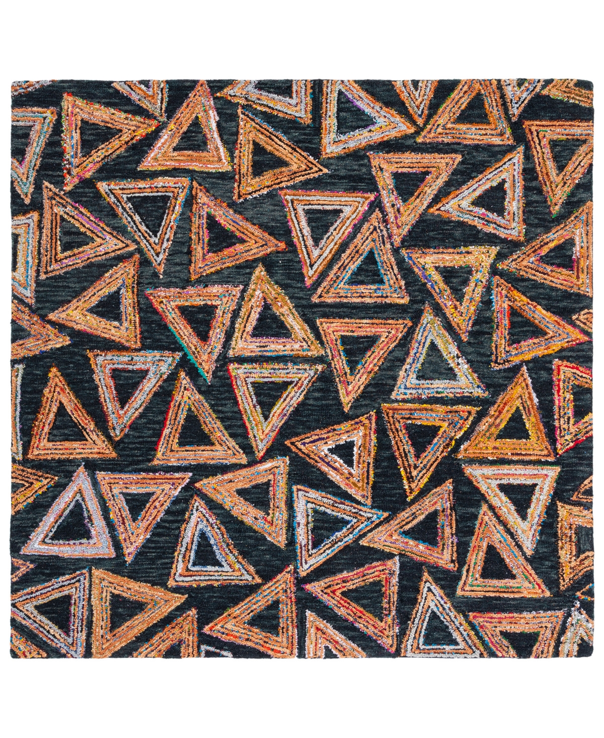 Safavieh Aurora APN533 7' x 7' Square Area Rug - Sage, Black