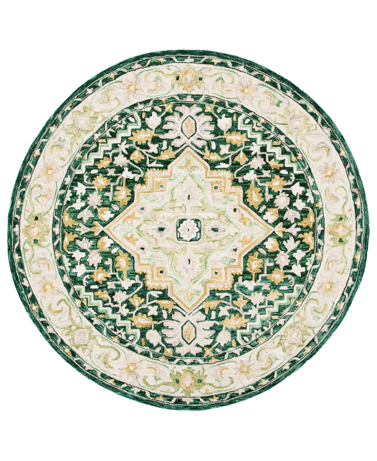 Safavieh Aurora APN705 7' x 7' Round Area Rug - Green