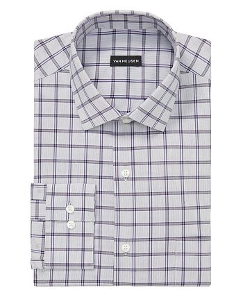 Van Heusen Men's Stain Shield Regular Fit Dress Shirt Blue Size 15X32X33