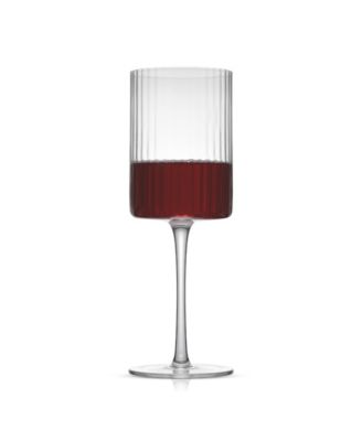 Elle Fluted Red Wine Glasses, Set of 2