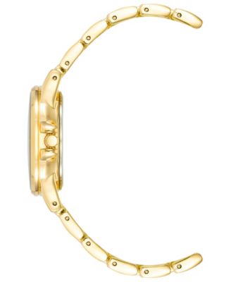 Women's Quartz Gold-Tone Alloy Bracelet Watch, 30mm