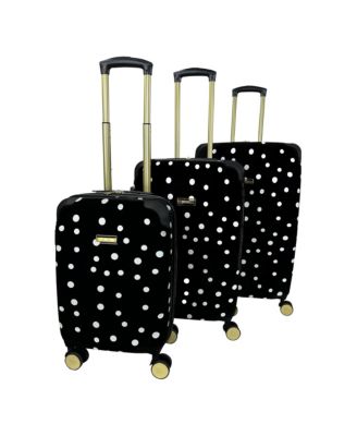 Polka Dot 3-Piece Hardside Spinner Set