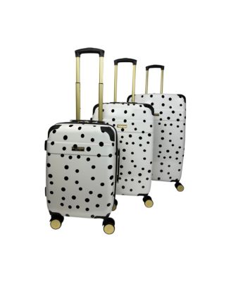 Polka Dot 3-Piece Hardside Spinner Set