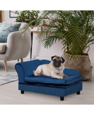 Luxury Small Dog Bed Couch W/ Storage, Little Dog Sofa