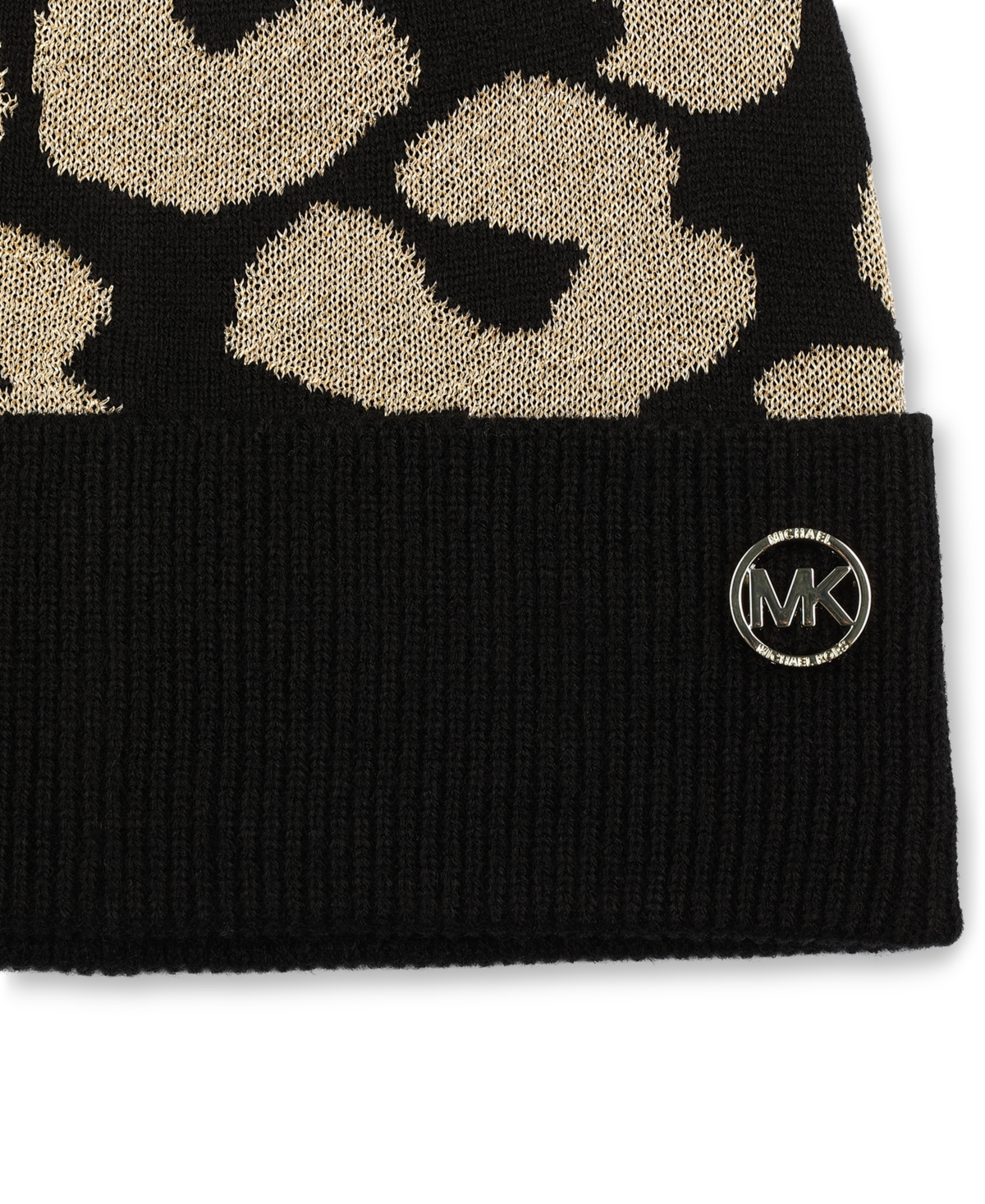 Michael Michael Kors Women's Metallic Leopard-Print Beanie