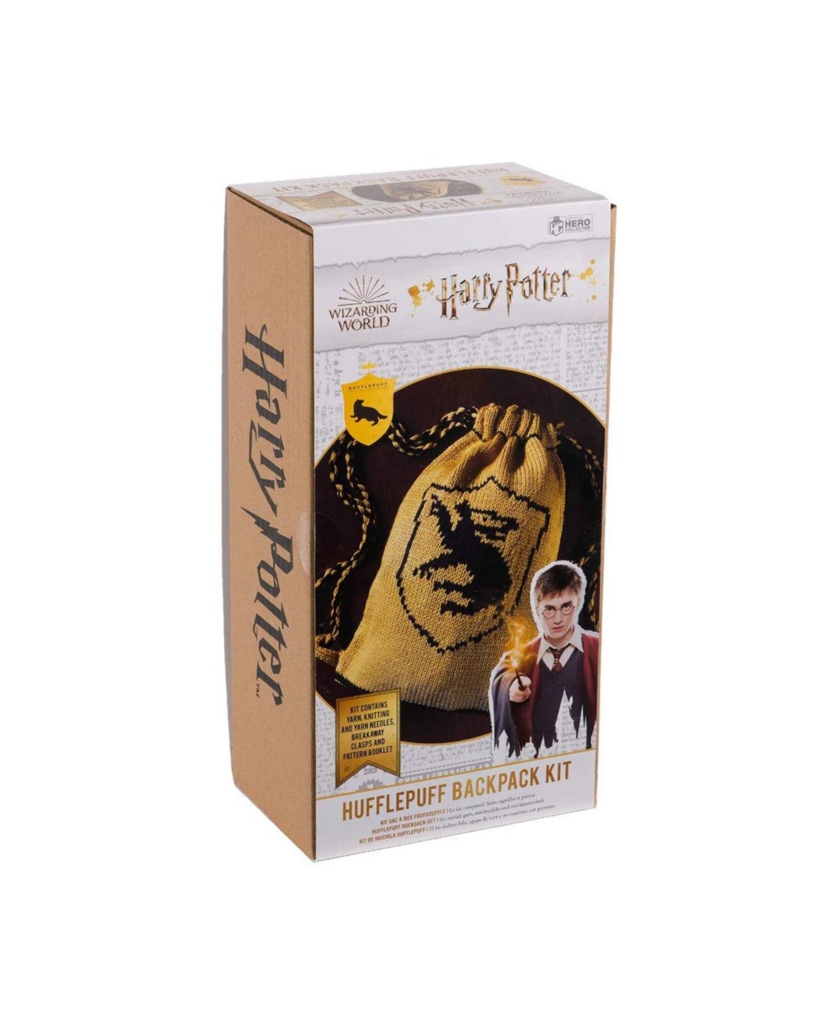 Eaglemoss Harry Potter Hero Collector Hufflepuff Backpack Knit Kit In Metallic