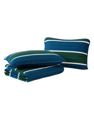 Knots Cove Cotton Reversible 3 Piece Quilt Set, Full/Queen