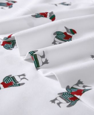 CLOSEOUT! Printed Flannel 4-Pc. Sheet Set, King