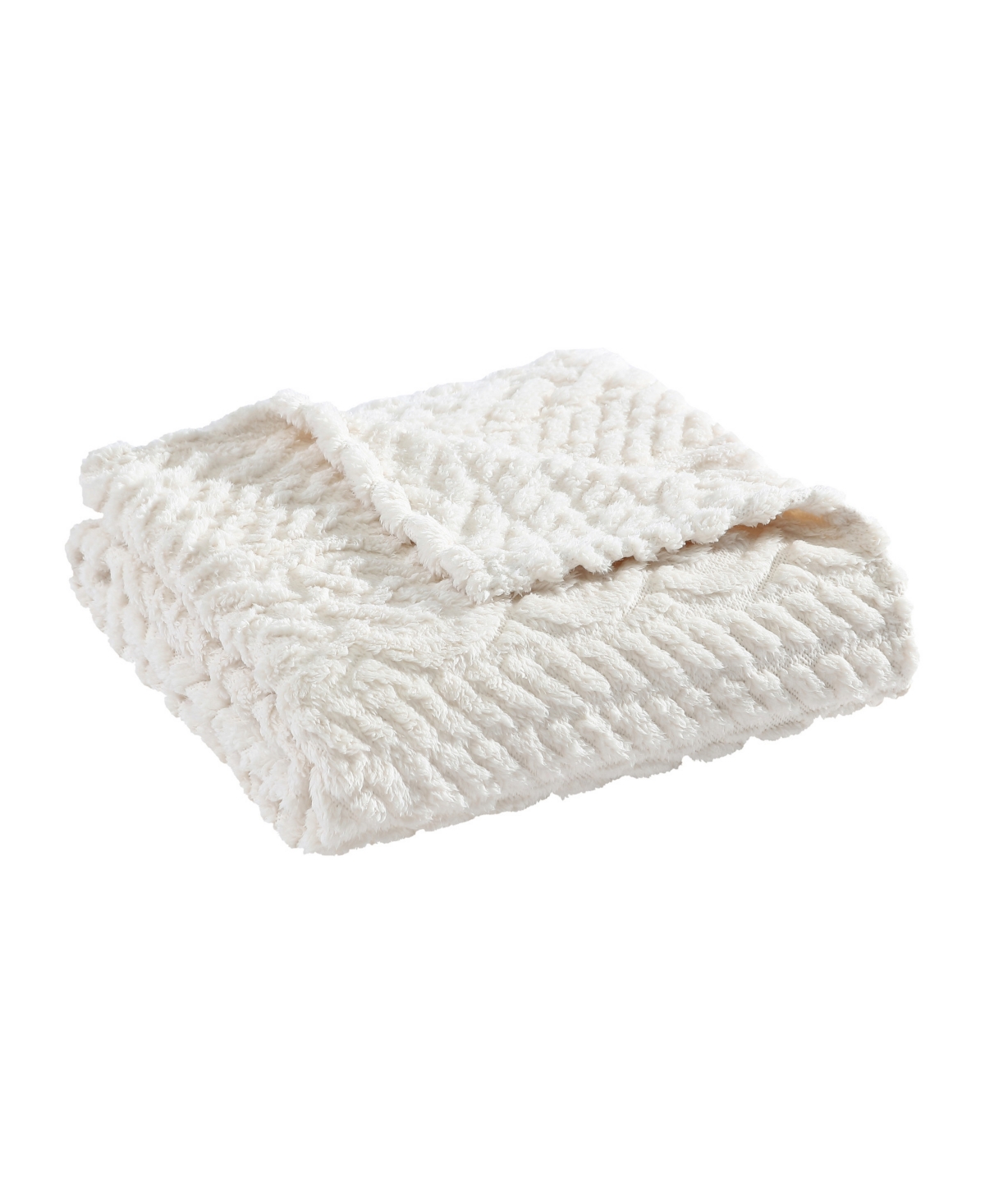 NAUTICA DECLAN SHERPA THROW, 60" X 50"