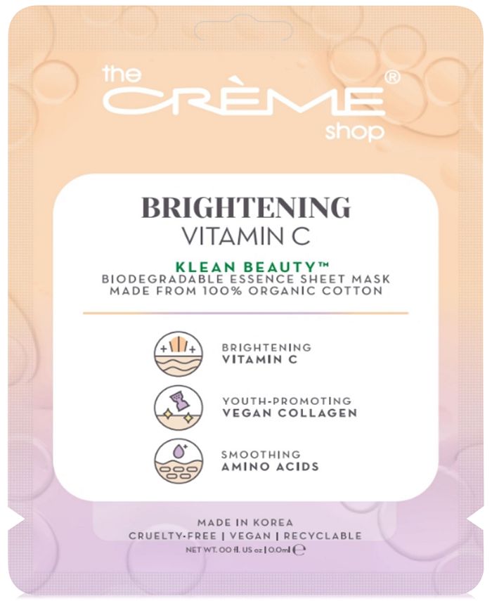 The Crème Shop Vitamin C Essence Sheet Mask Macys 5252
