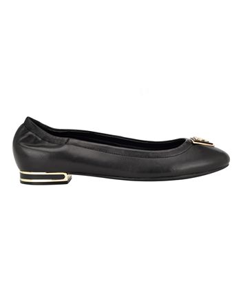Macys womens online black flats