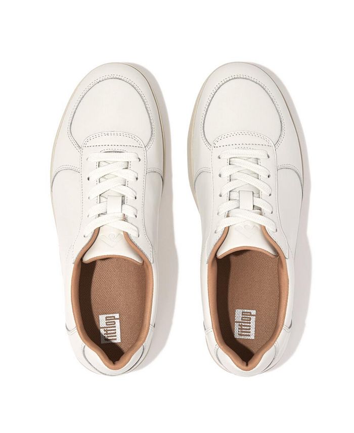 FitFlop Women's Rally Leather Panel Trainers - Macy's