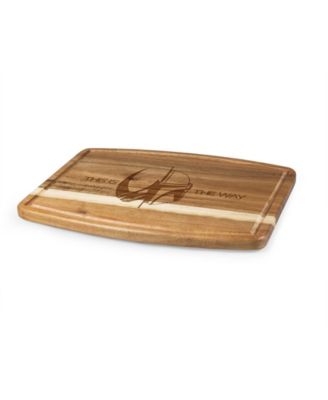 The Mandalorian Ovale Acacia Cutting Board