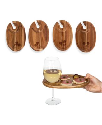 Disney's Mickey Mouse Wine Appetizer Plate Set of 4
