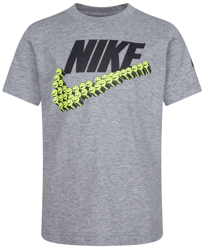 Nike Little Boys Futura Smiley Swoosh Short Sleeve T-shirt - Macy's