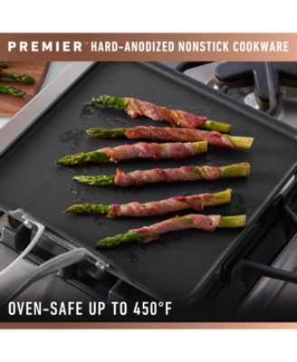 Premier Hard-Anodized Nonstick 11" Square Griddle Pan
