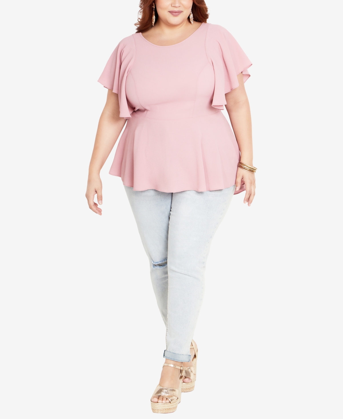 City Chic Women's Romantic Mood Top