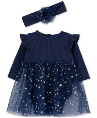 Little Me - Baby Girls 2-Pc. Midnight Tutu Bodysuit & Headband Set