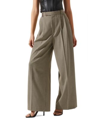 ASTR the Label - Women's Milani Wide-Leg Pleated Pants