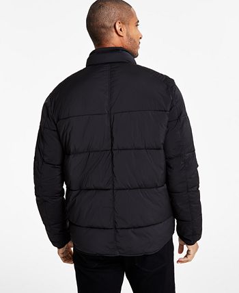 Calvin Klein Men's Stretch Puffer Jacket - Black Camo - Size XL