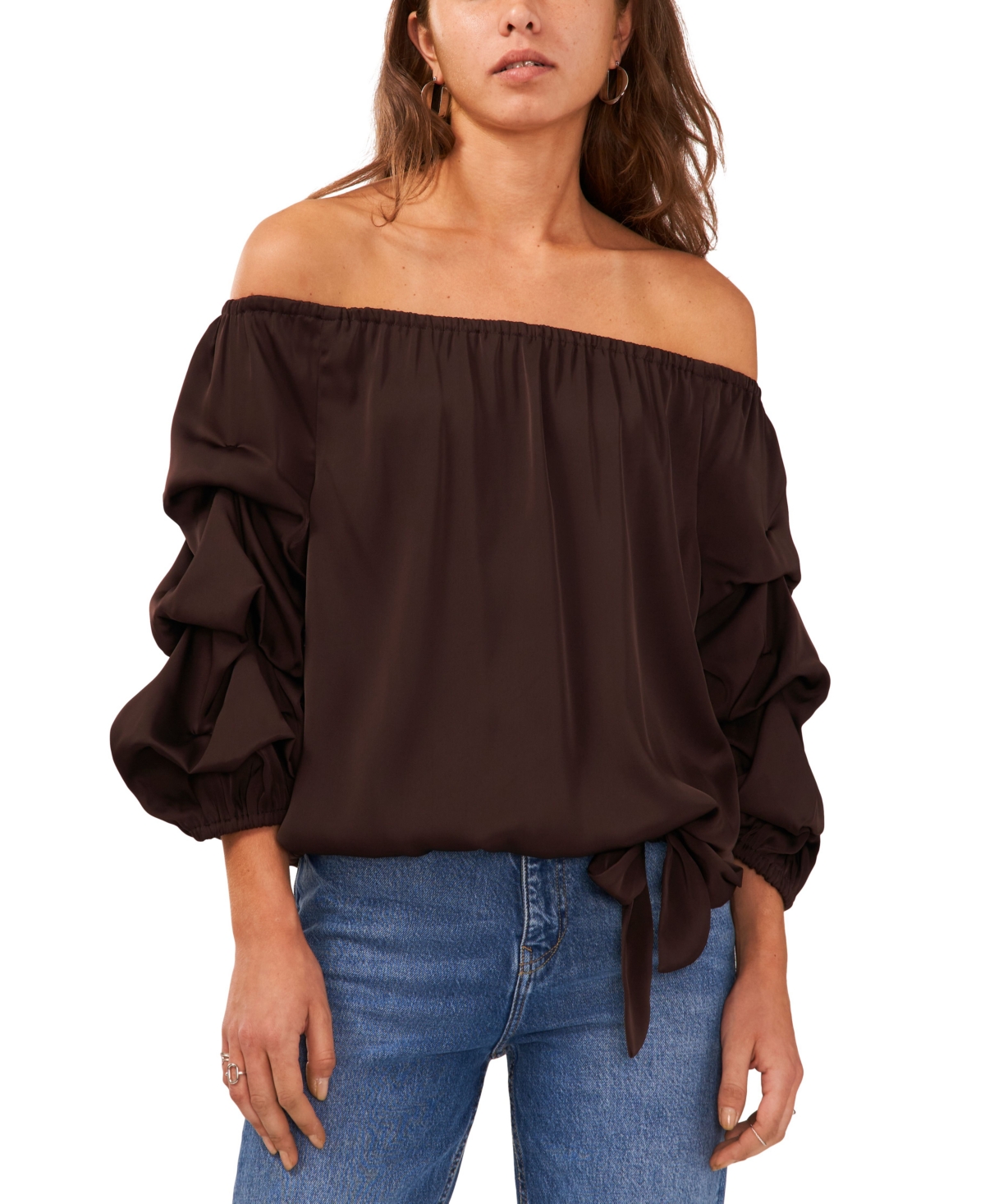 Vince camuto shop bubble sleeve sweater