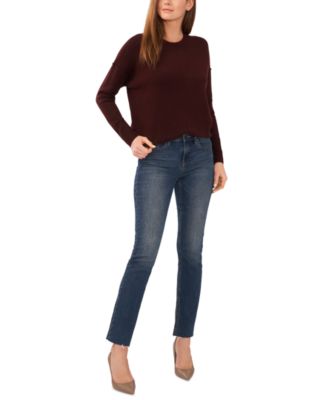 Women's Cozy Crewneck Long-Sleeve Extend-Shoulder Sweater