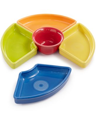 Fiesta Mixed Bright Colors 5-Piece Entertaining Set