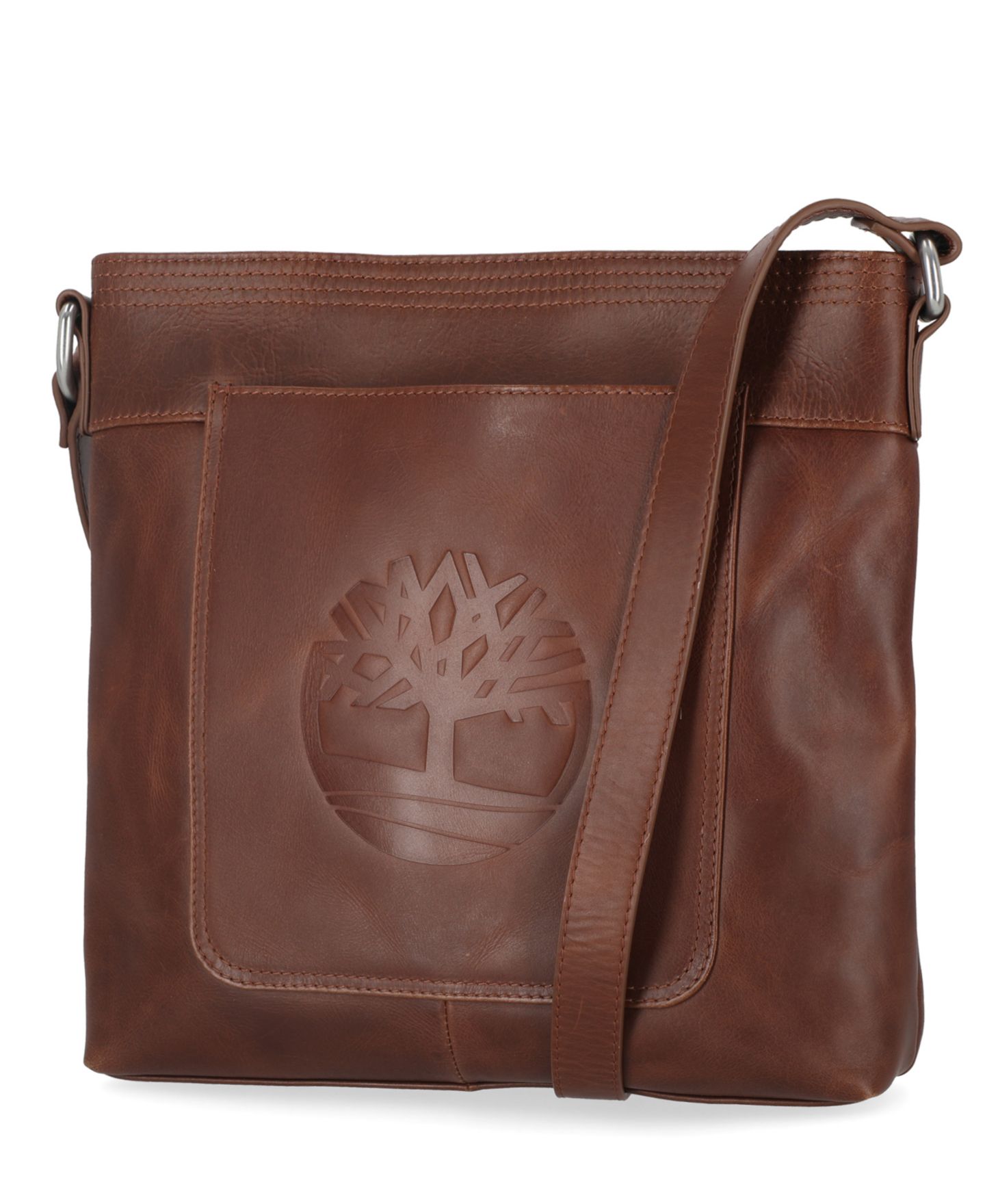 Женская сумка Timberland Leather Crossbody Purse Shoulder, цвет: Коньячный — фото 1