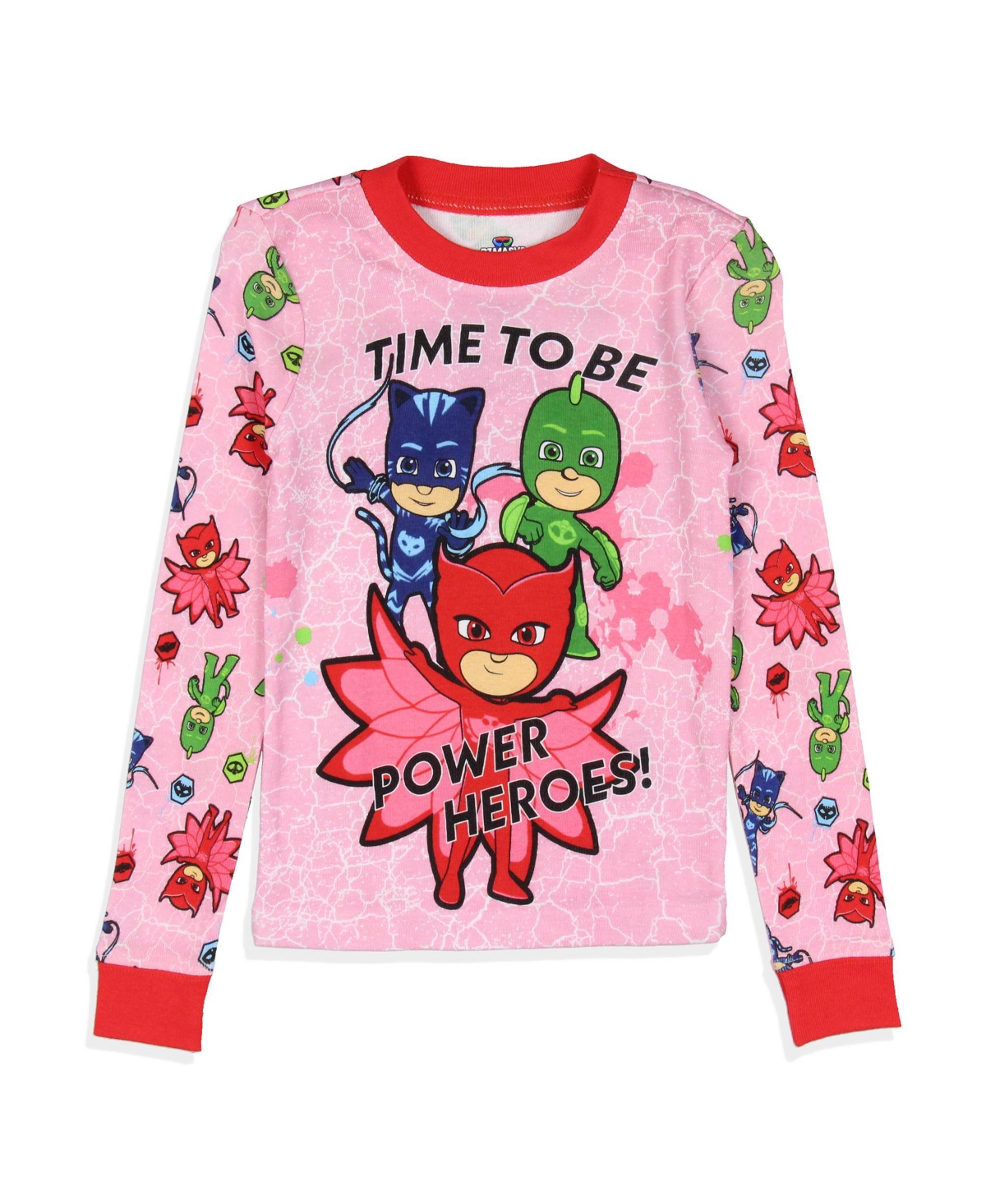 Pj Masks Toddler Girls Gekko Catboy Owlette Title Logo Sleep Pajama Set